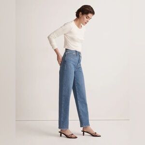 Madewell Perfect Vintage Straight Jean in Earlwood Wash